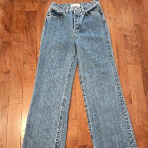 Aritzia Blue Flare & Wide Leg Jeans